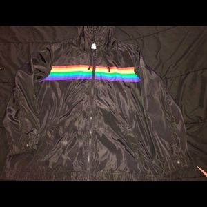Rainbow Zip-up Windbreaker